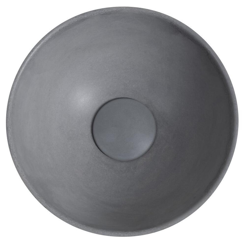 MINOR Betonwaschbecken zum Aufsetzen, Durchmesser 26cm, Grau matt