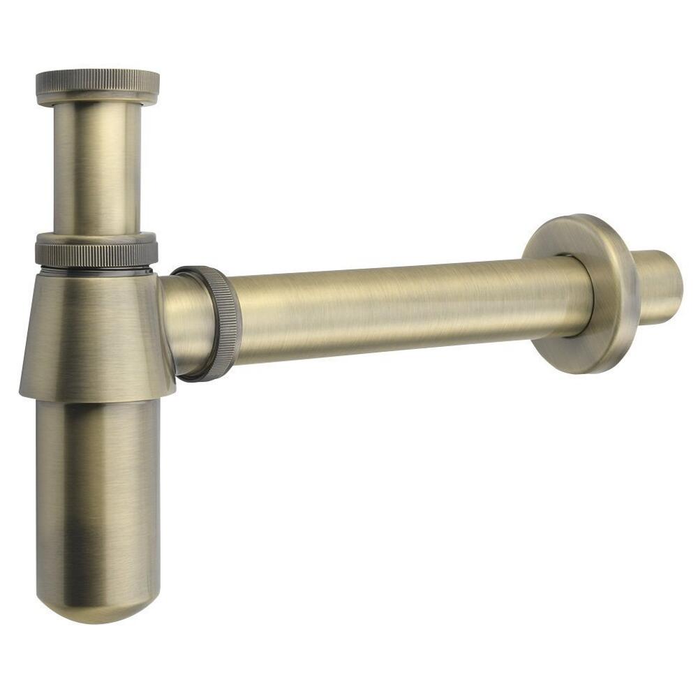 RETRO Waschtisch-Siphon 5/4", Abfluss 32mm, Dunkel bronze
