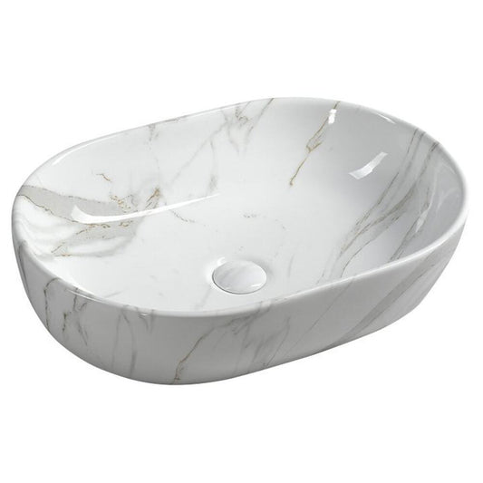 DALMA Keramik-Waschtisch 59x42 cm, carrara