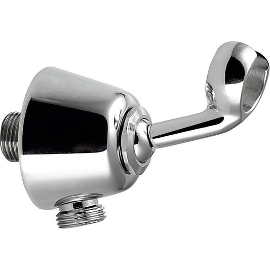 Wandanschlußbogen mit Brausehalter, Chrom