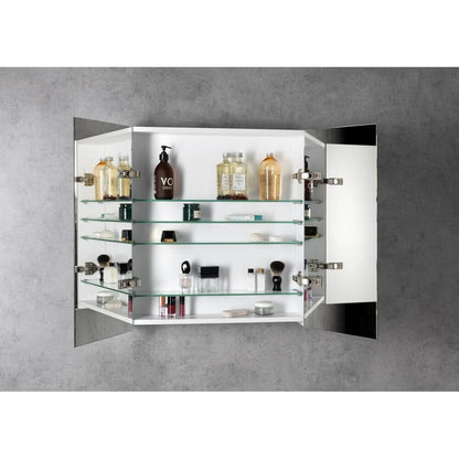 NEON Spiegelschrank, 60x66,5cm, weiß