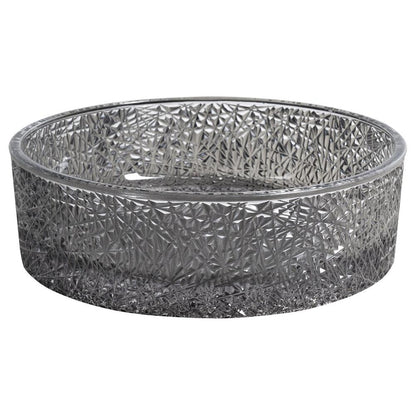 ERSEL Glaswaschbecken  zum Aufsetzen, Durch. 39,5cm, Schwarz