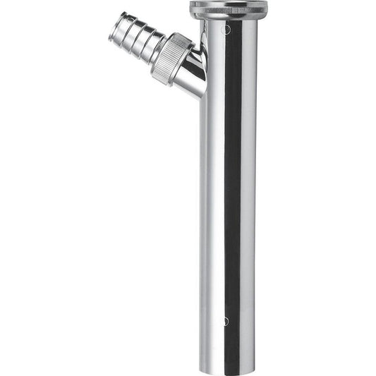 Verlängerungsstück mit Abzweig 5/4", Abfluss 32mm, Länge 200mm, Chrom