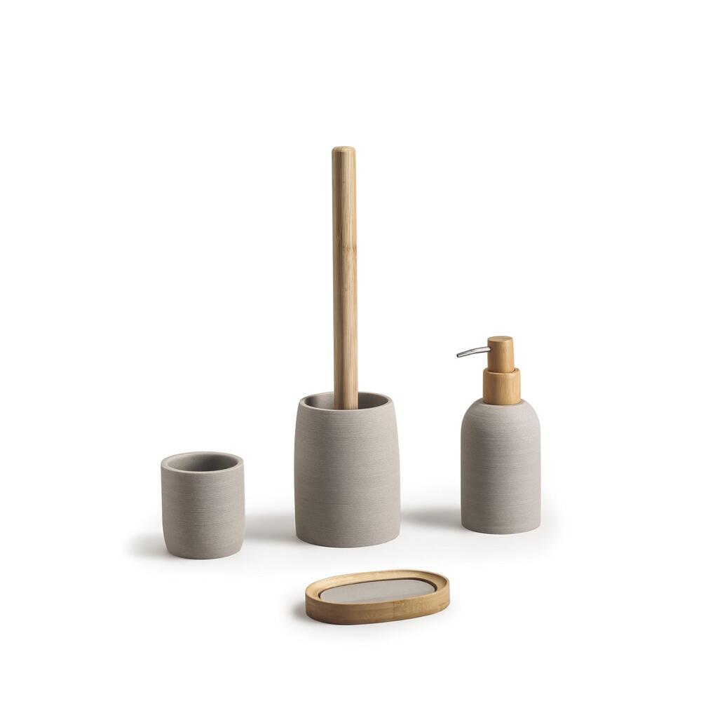 RIKO WC-Bürste zum Stellen, Beige/Bambus