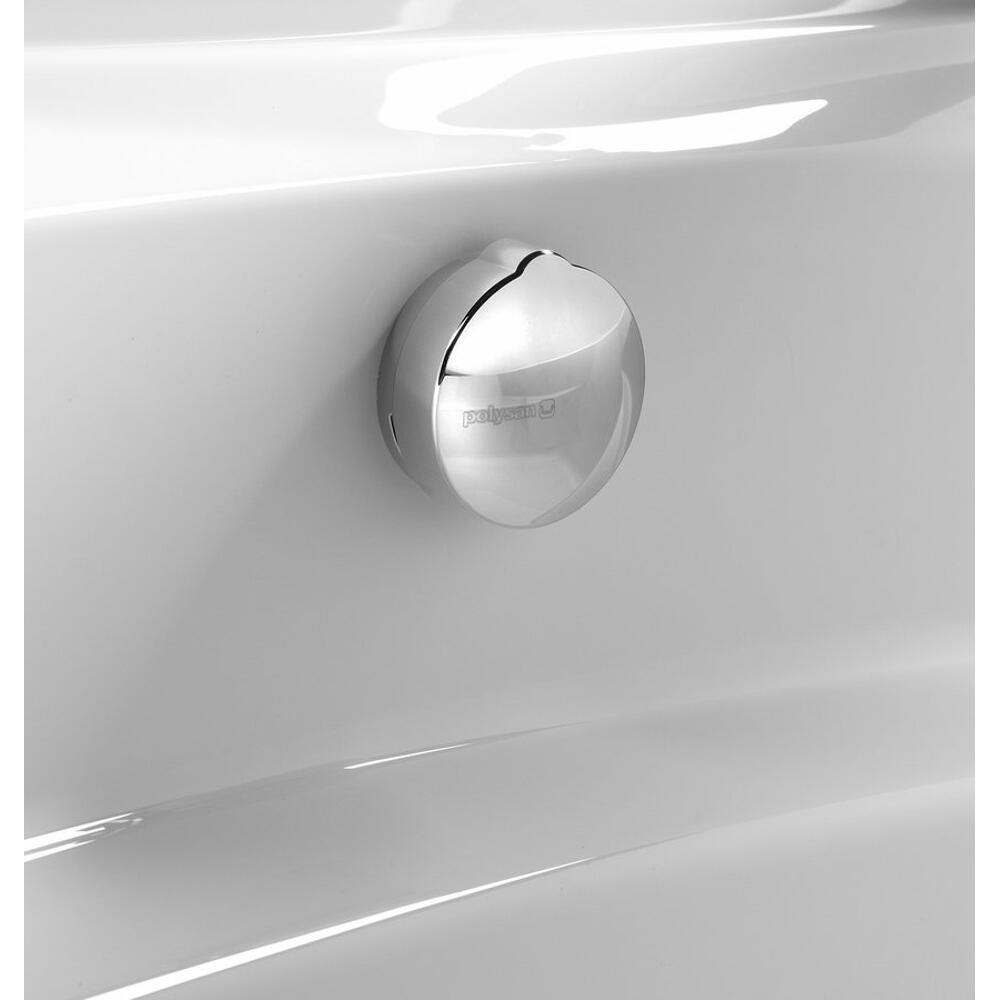 Ablaufgarnitur mit Bowden, Länge 1275mm, Stopfen 72mm, Chrom