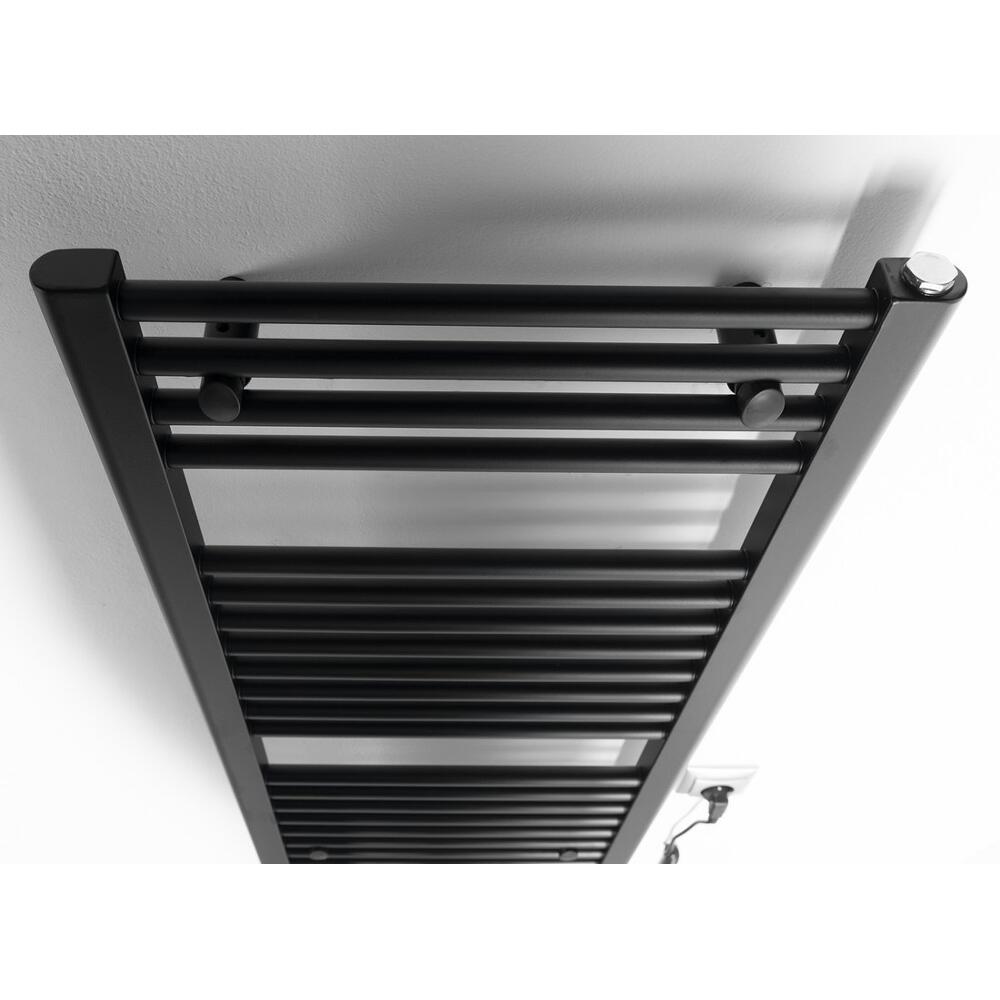 DIRECT-E Elektrischer Badheizkörper, gerade, 450x960 mm, 300 W, Schwarz