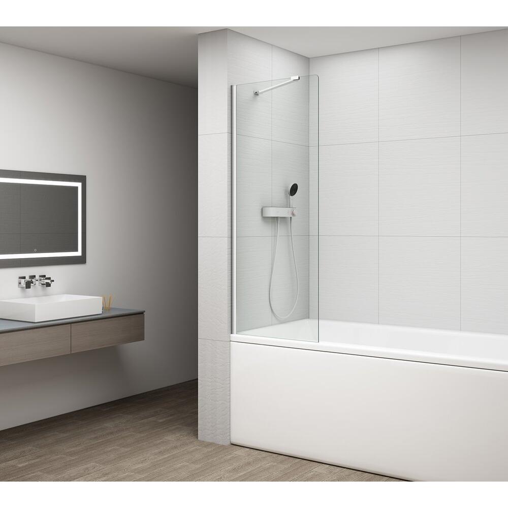 FISA Wannenabtrennung 700x1500mm, Chrom, Klarglas