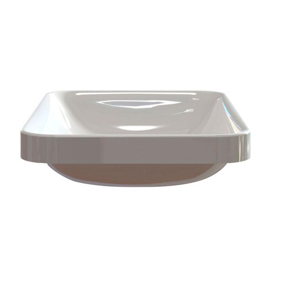ASTORIA Gussmarmor-Waschtisch 55x12x37cm, weiß