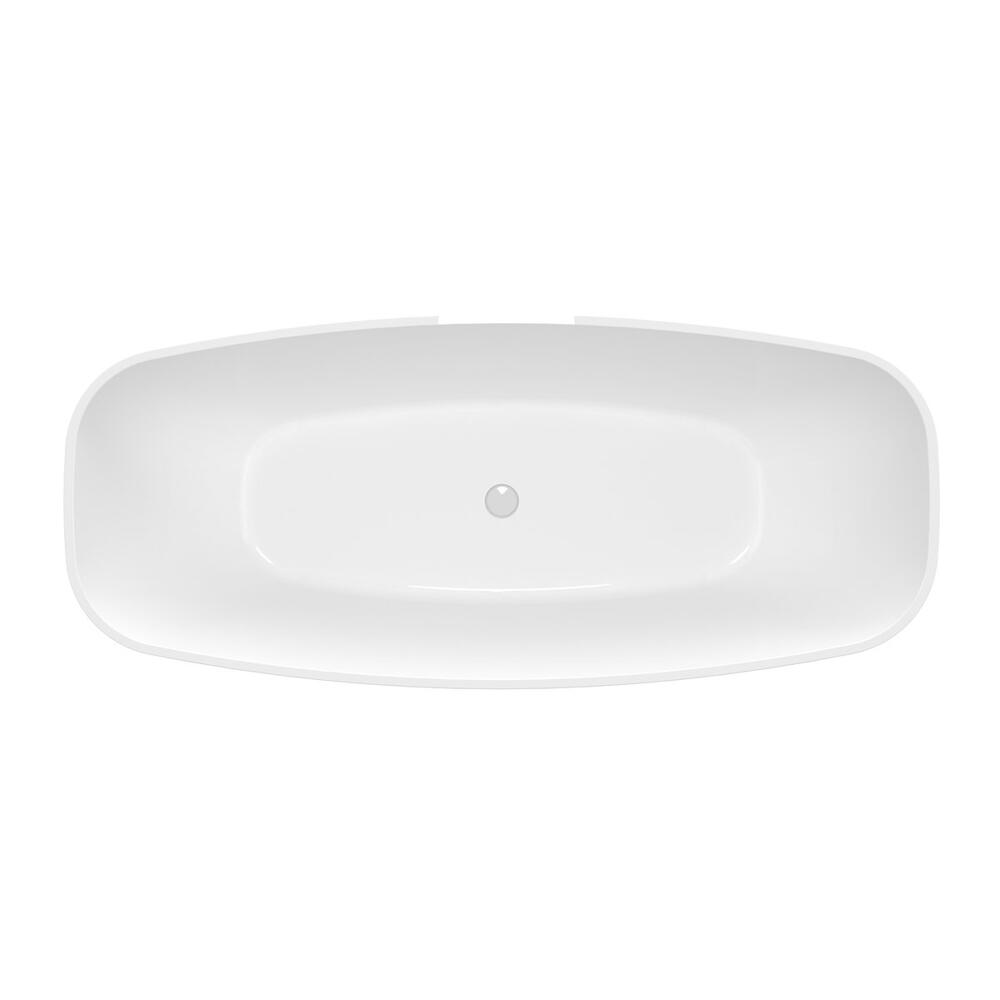 IPANEMA Gussmarmor- Badewanne 168x72x49cm, weiß