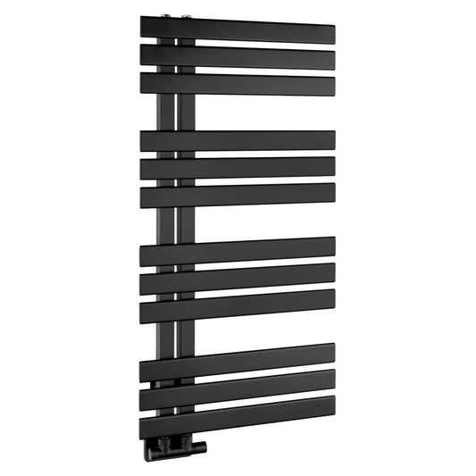 SILVANA Badheizkörper 500x972mm, 400W,Schwarz matt