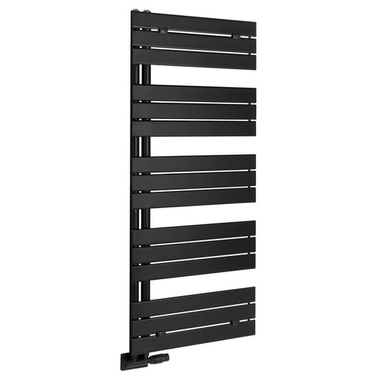 MYTHOS Badheizkörper 500x1430mm, Schwarz matt