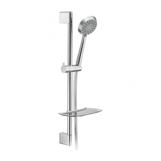 SLIDING Brausestange, mit Brauseschlauch und Handbrause, Chrom