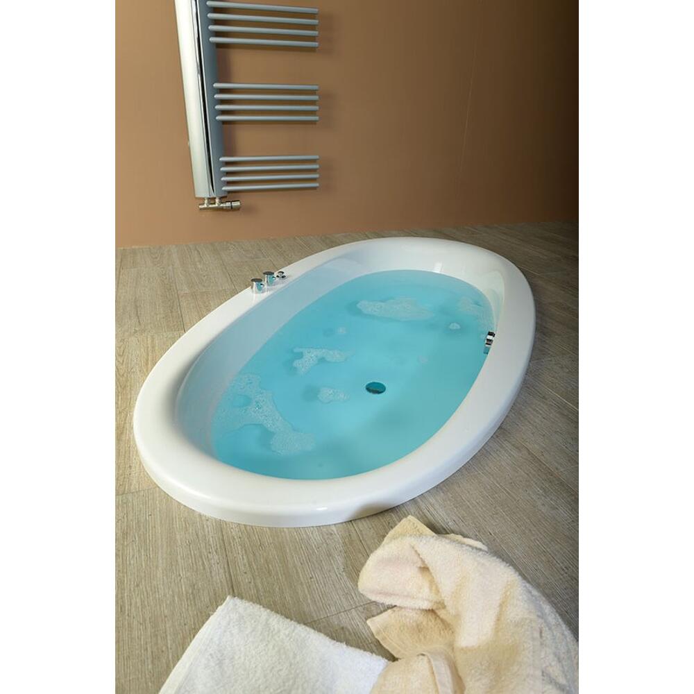 STADIUM Ovale Badewanne 190x95x46cm, weiß