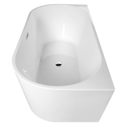 TAJO wandstehende Badewanne 180x80cm, weiß