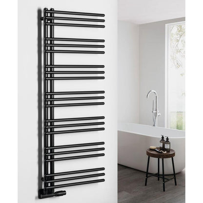 POSEIDON Badheizkörper 550x1340mm,500W,  schwarz matt