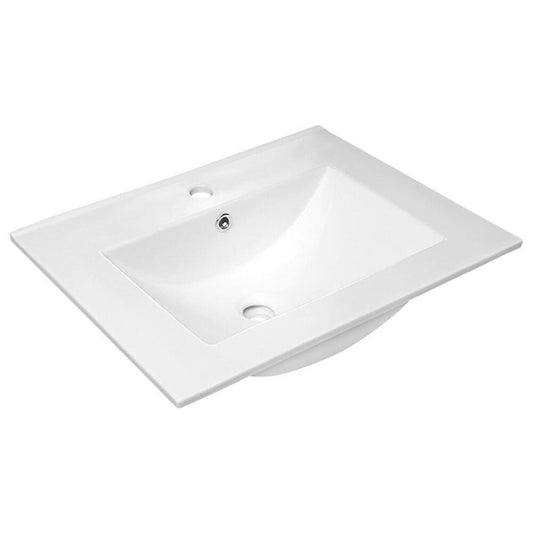 SLIM Keramik-Waschtisch 60x46,5cm, Weiß