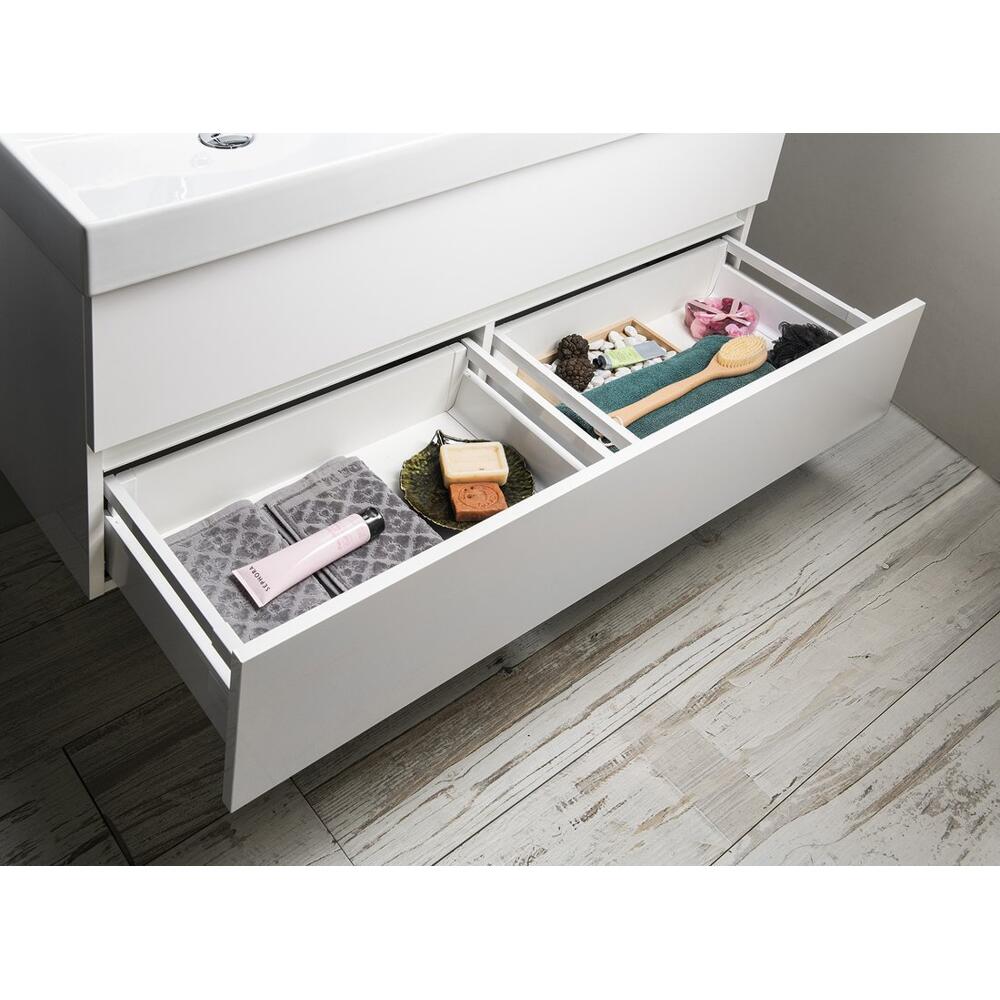 Badmöbelset ODETTA 120, weiß glänzend