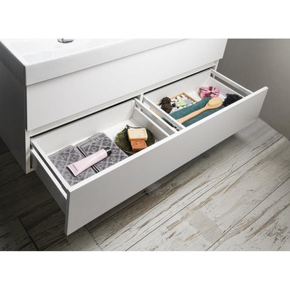 Badmöbelset ODETTA 120, weiß glänzend