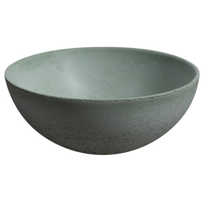MINOR Betonwaschbecken zum Aufsetzen, Durchmesser 26cm, Grün matt