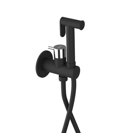 ULTRAMIX Unterputz-Bidetarmatur mit Brause-Stop,  Schwarz matt/Chrom