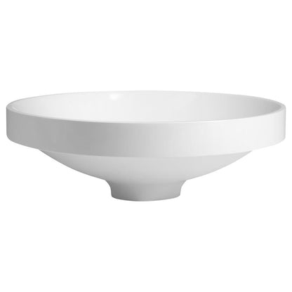 VERTO Einbauwaschtischn, Gussmarmor, Durch. 40,5cm, Weiß