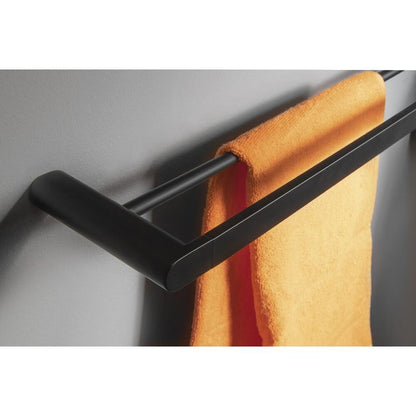 FLORI Doppel-Handtuchhalter 600mm, Schwarz matt