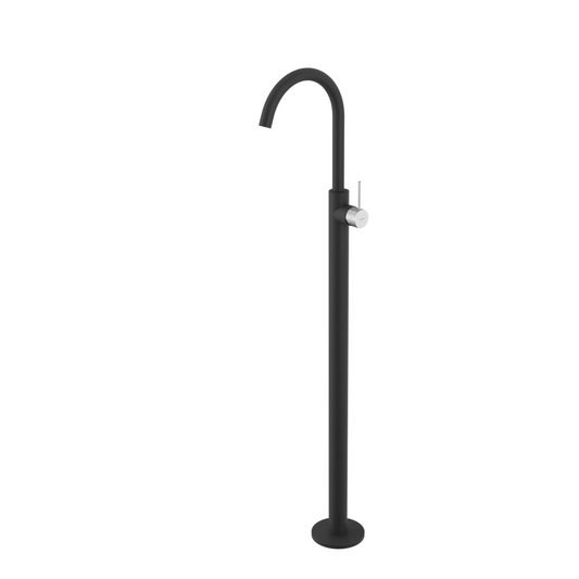 ULTRASAN freistehende Waschtischarmatur, Schwarz matt/Chrom