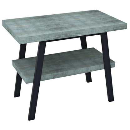 TWIGA Waschtisch 90x72x50 cm, schwarz matt/Aquamarine