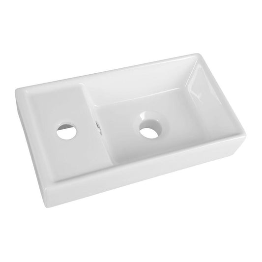 Keramik-Waschtisch 40x22 cm, Weiß
