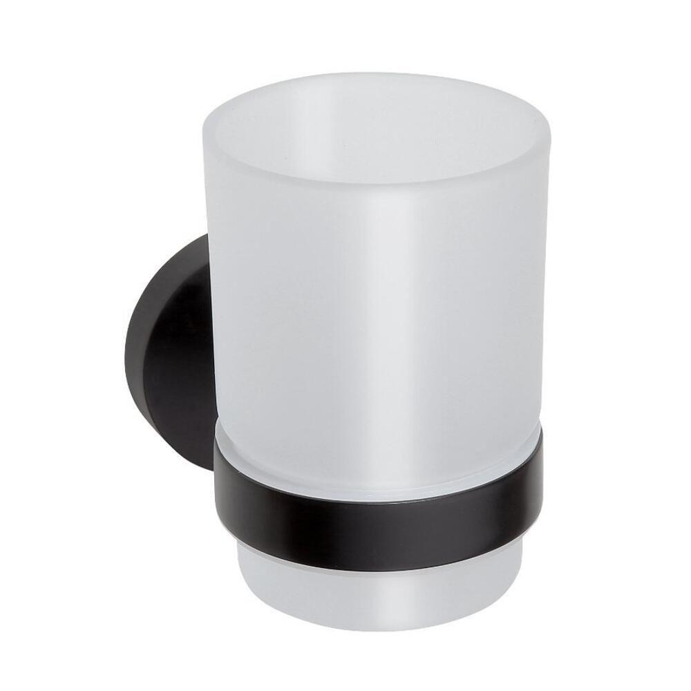 X-ROUND BLACK Glas, Milchglas, Schwarz matt