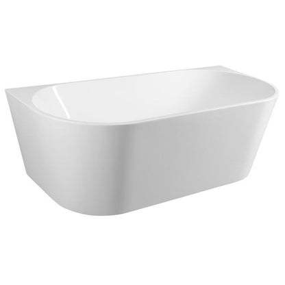 TAJO wandstehende Badewanne 180x80cm, weiß