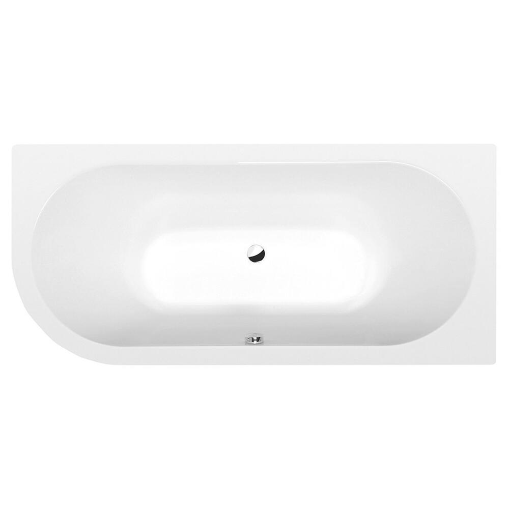VIVA R Asymmetrische Badewanne 175x80x47cm, rechts, weiss matt