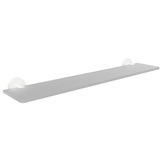 X-ROUND WHITE Glasablage 600mm, Weiß matt
