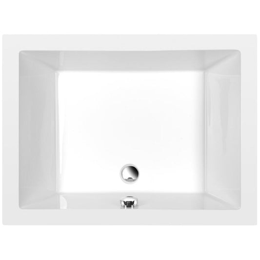 DEEP tiefe Duschwanne, rechteckig 100x75x26cm, Weiß