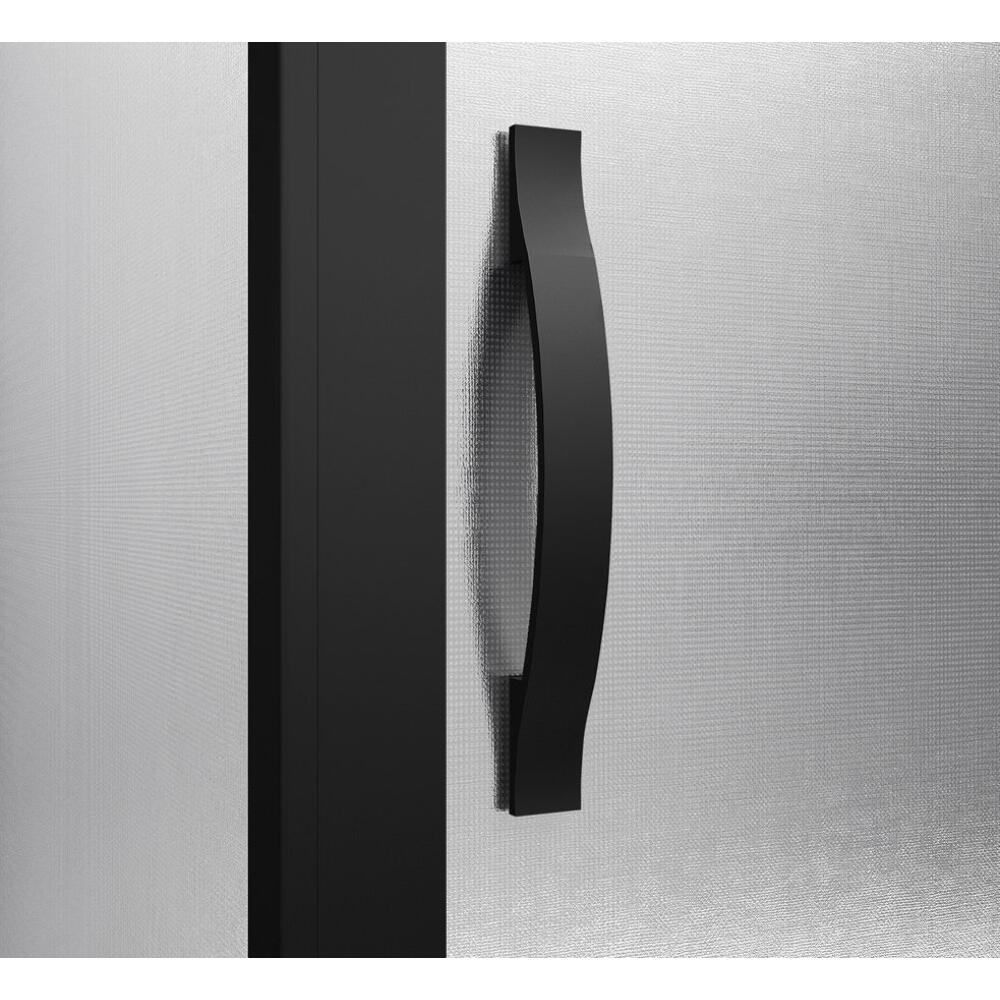 SIGMA SIMPLY BLACK Rechteck-Duschabtrennung 1000x900 mm, L/R Variante, Eckeinstieg, Brick Glas