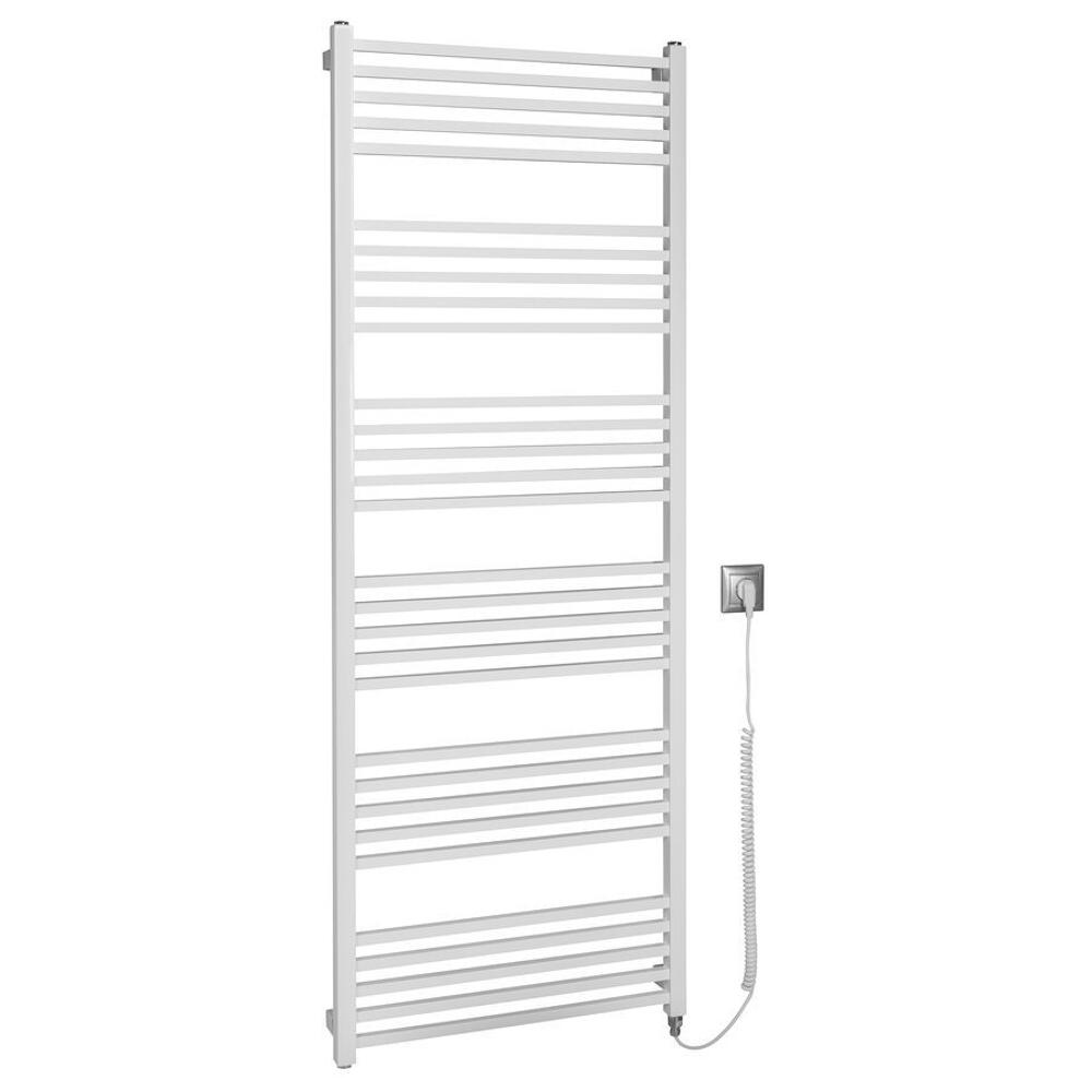 METRO-E Elektrischer Badheizkörper, gerade, 600x1620 mm, 800 W, Weiß