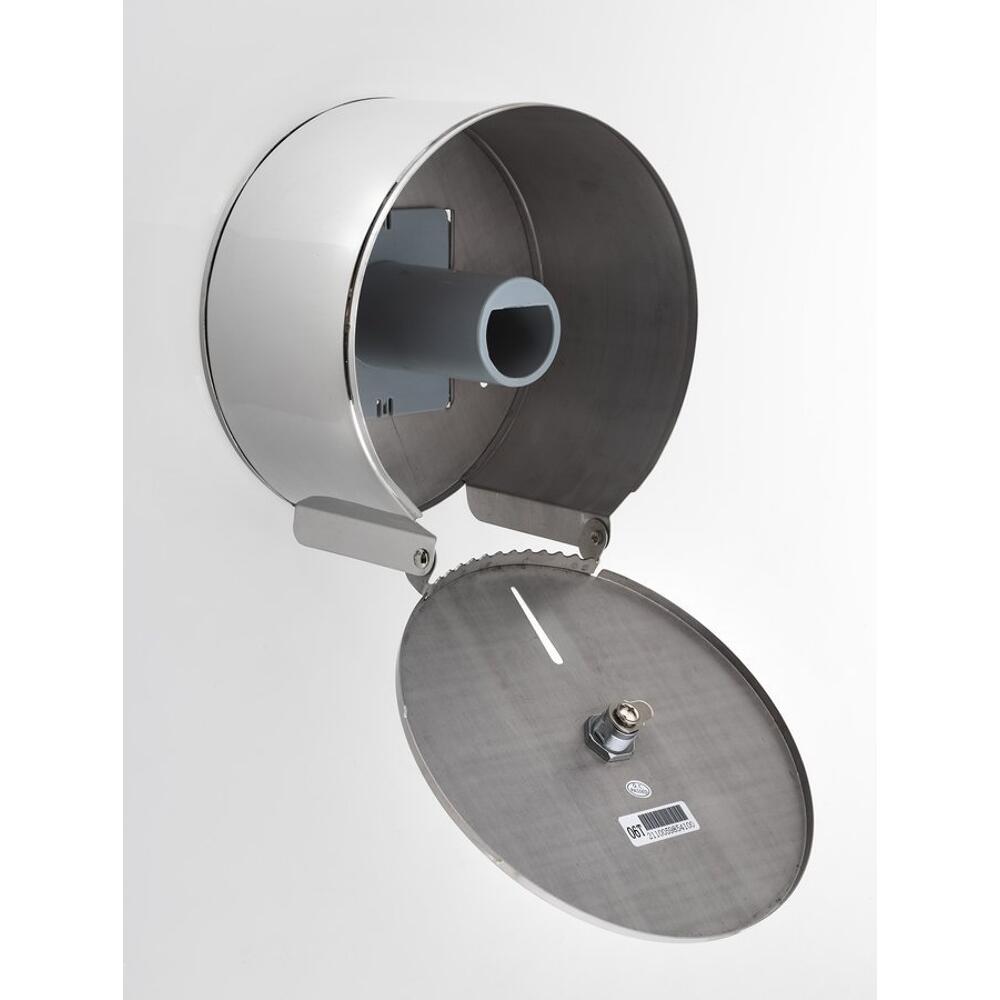 Toilettenpapierspender Spender bis durch. 19cm, 205x210x115mm, Edelstahl matt