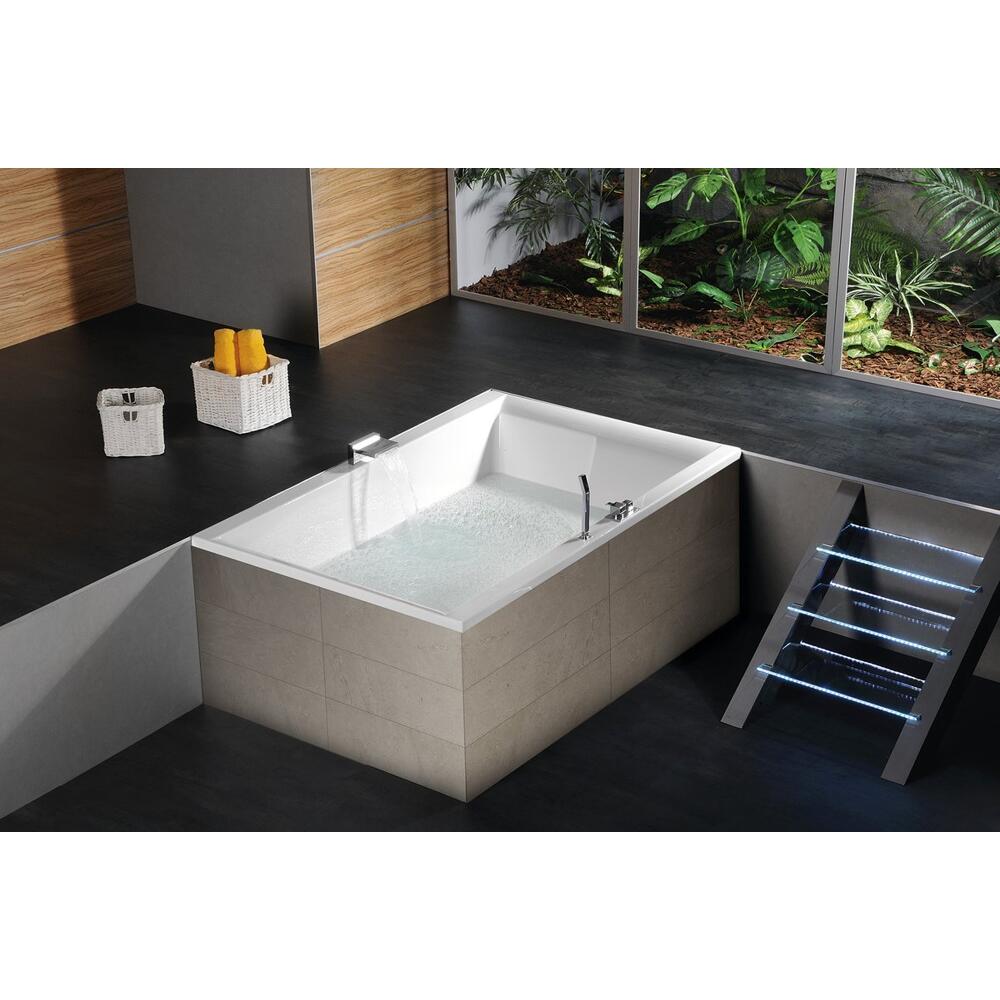 DUPLA Badewanne mit Rahmengestell 180x120x54cm, weiß