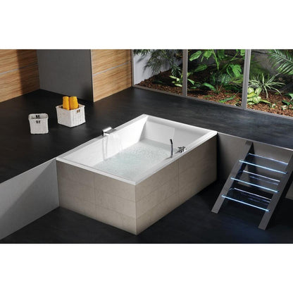 DUPLA Badewanne mit Rahmengestell 180x120x54cm, weiß