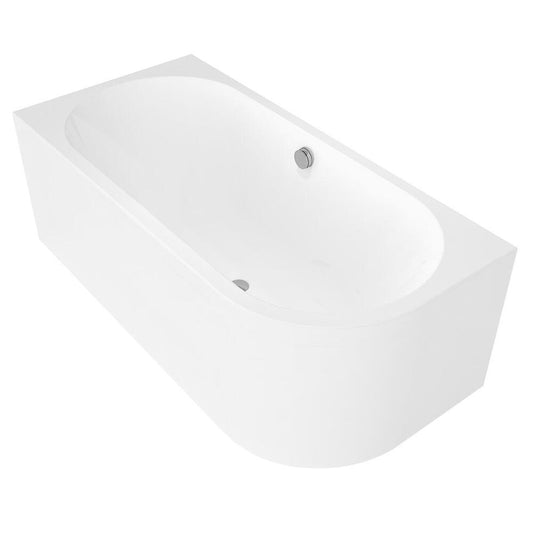 VIVA L MONOLITH asymmetrische Badewanne 180x75x60cm, links, weiß