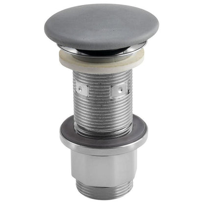 Waschbecken-Ablaufgarnitur 5/4", klick-klack, Beton-Stopfen, 10-80mm, Grau matt