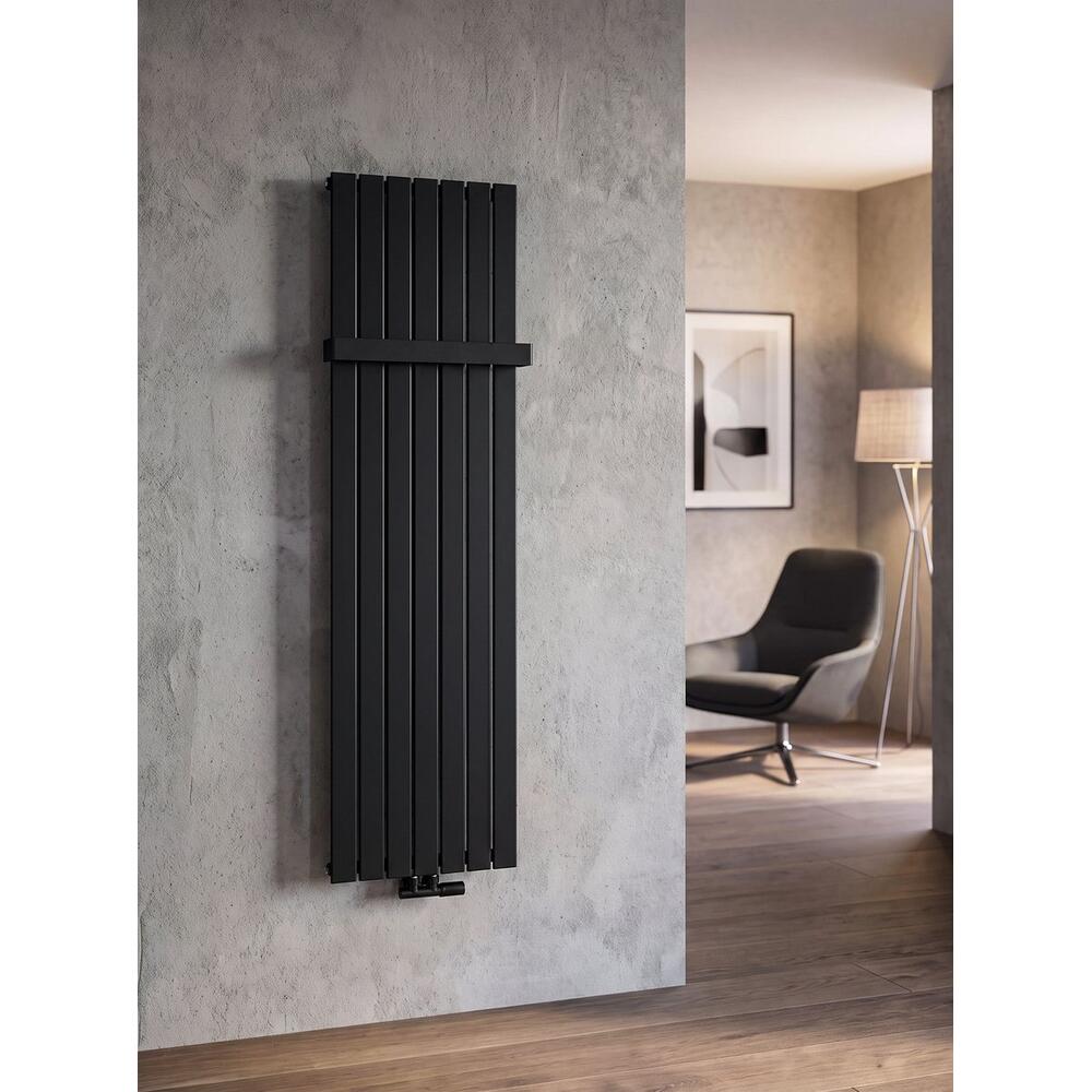 VERTIGO Badheizkörper 502x1800mm, 950W, Schwarz matt