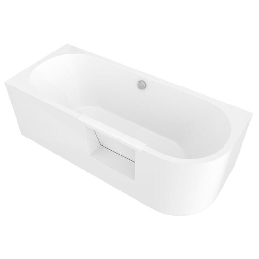 PORTAS Links Badewanne mit Tür, 180x75x60cm, Weiß
