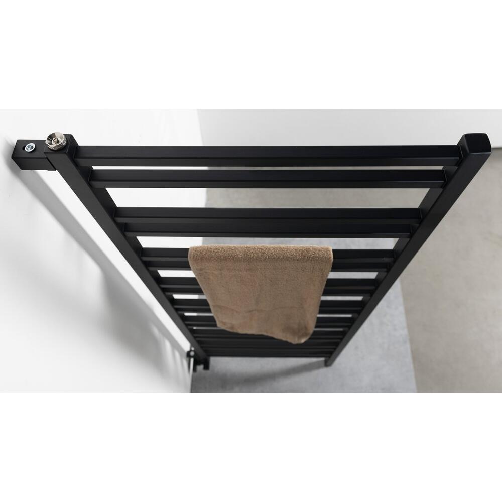 METRO SPACE Raumteiler-Badheizkörper 550x1430 mm,500W, schwarz matt