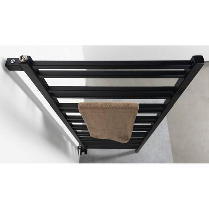 METRO SPACE Raumteiler-Badheizkörper 550x1430 mm,500W, schwarz matt