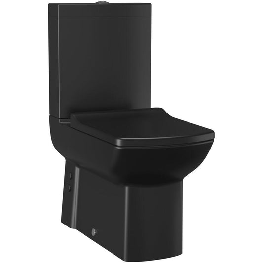 LARA Kombi-WC, Abgang senkrecht/waagerecht, schwarz matt