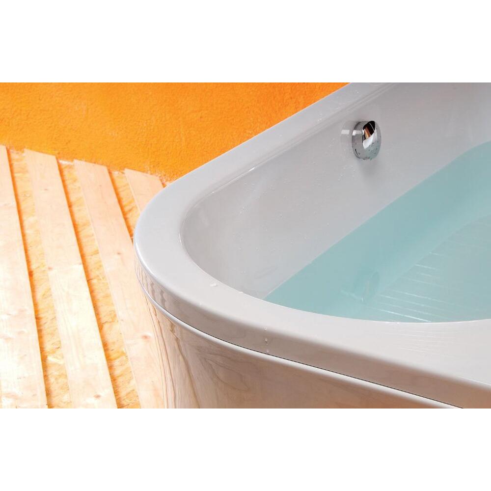 Raumspar Badewanne VIVA 185x80x47cm, links, weiß