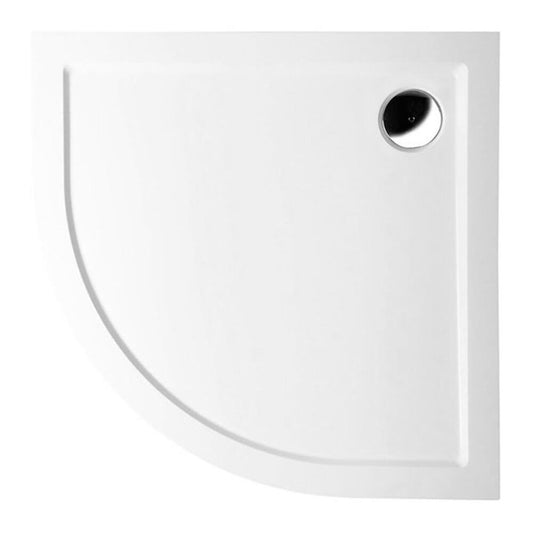 SERA Gussmarmor-Duschwanne, Viertelkreis 90x90cm, R550