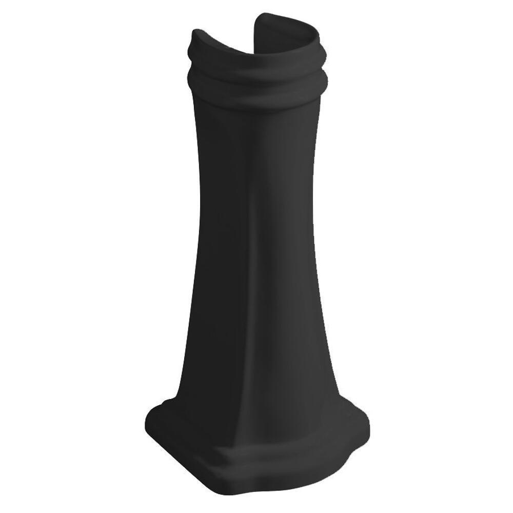 RETRO Keramik-Säule für Waschtische 56,69,73cm, schwarz matt