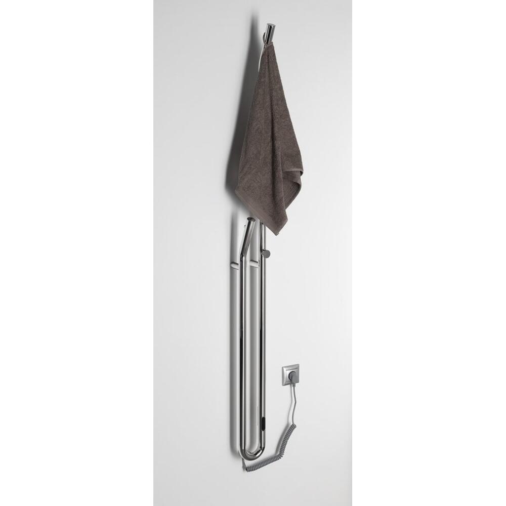DUOPASSO Handtuchtrockner elektrisch mit Zeitschaltuhr, 122x1700mm, 45 W, Chrom